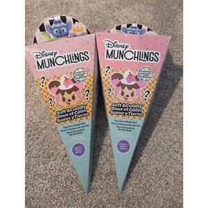 Disney munchlings single serve collectible plush, bundle of 2